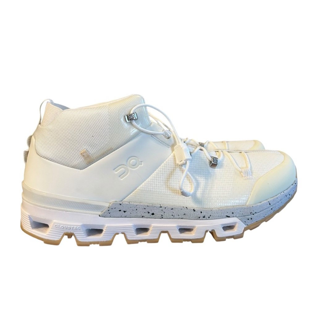 On Cloud Cloudtrax Pure White Hiker Boots